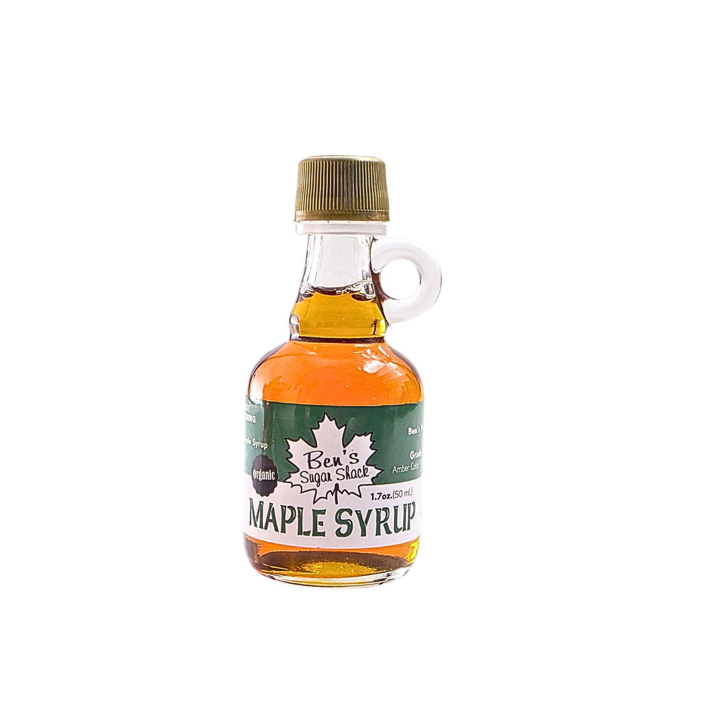 Ben's 1.7 oz. Glass Nip ORGANIC Maple Syrup