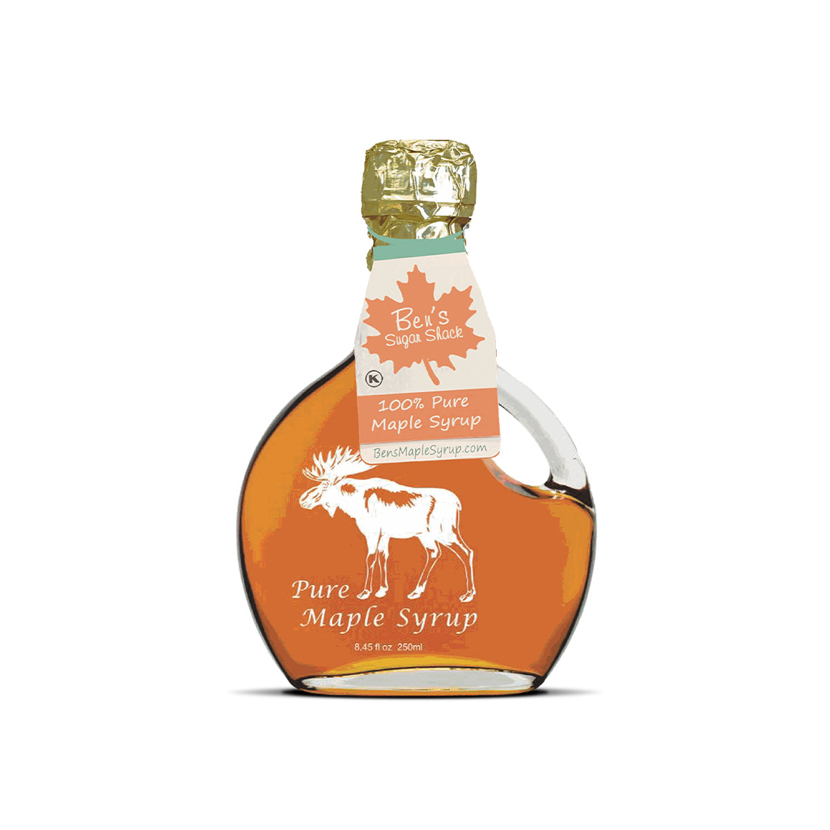 8.45 oz. Glass Moose Basque Pure Maple Syrup