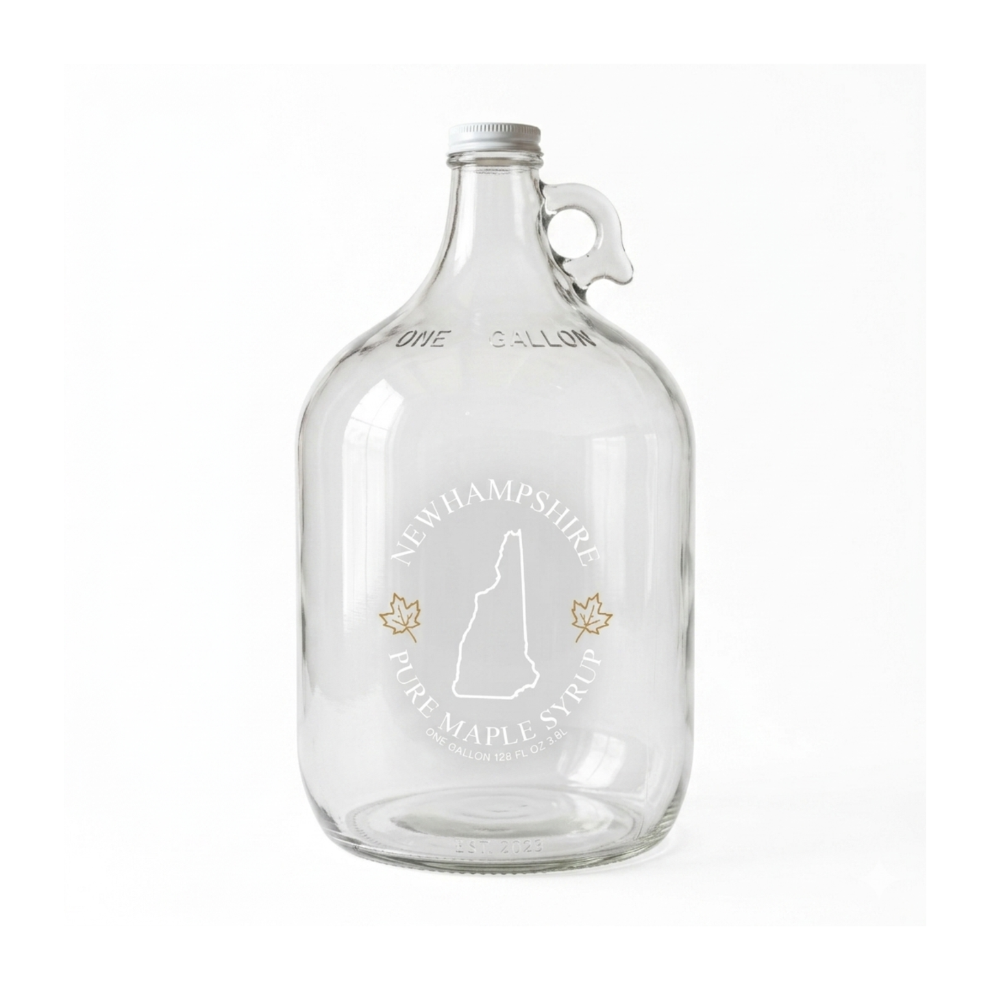Empty New Hampshire Glass Jugs (Various Sizes)
