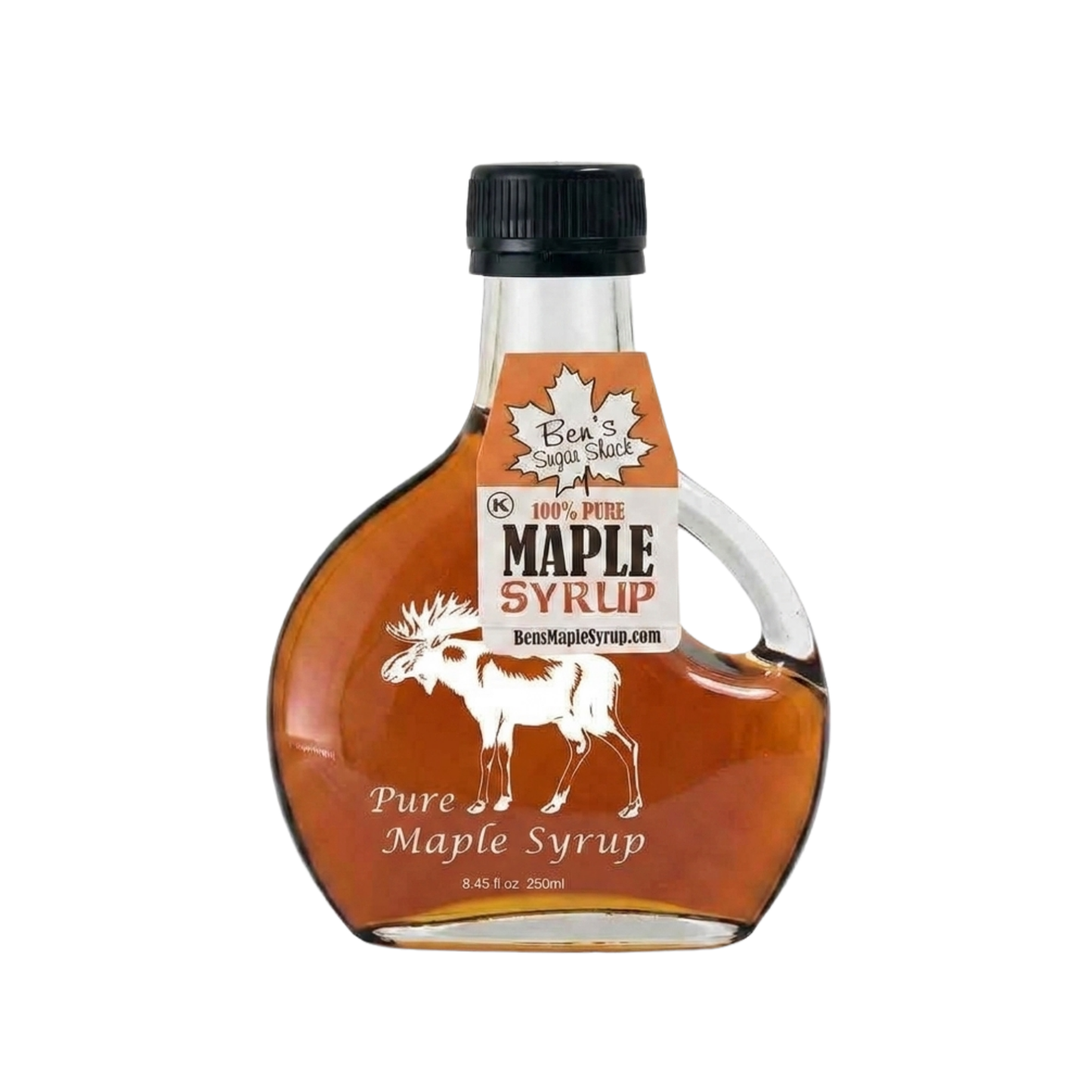 8.45 oz. Glass Moose Basque Pure Maple Syrup