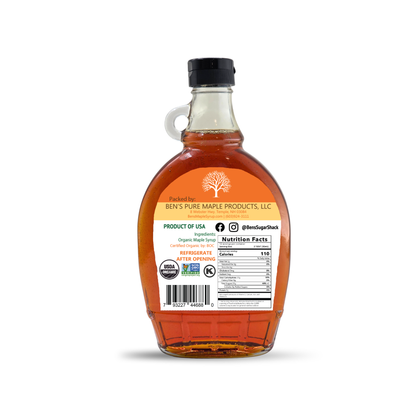 Ben's Organic 12 oz. Flask - Amber Rich Grade