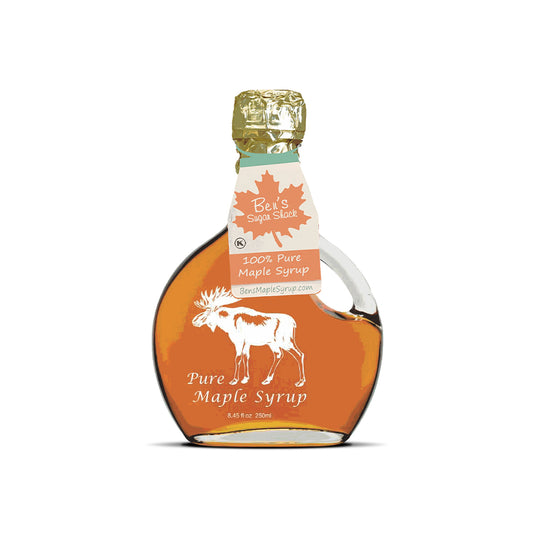 8.45 oz. Glass Moose Basque Pure Maple Syrup