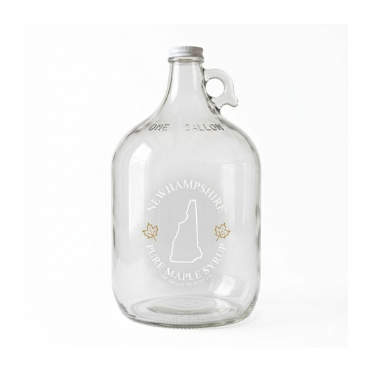 Empty New Hampshire Glass Jugs (Various Sizes)