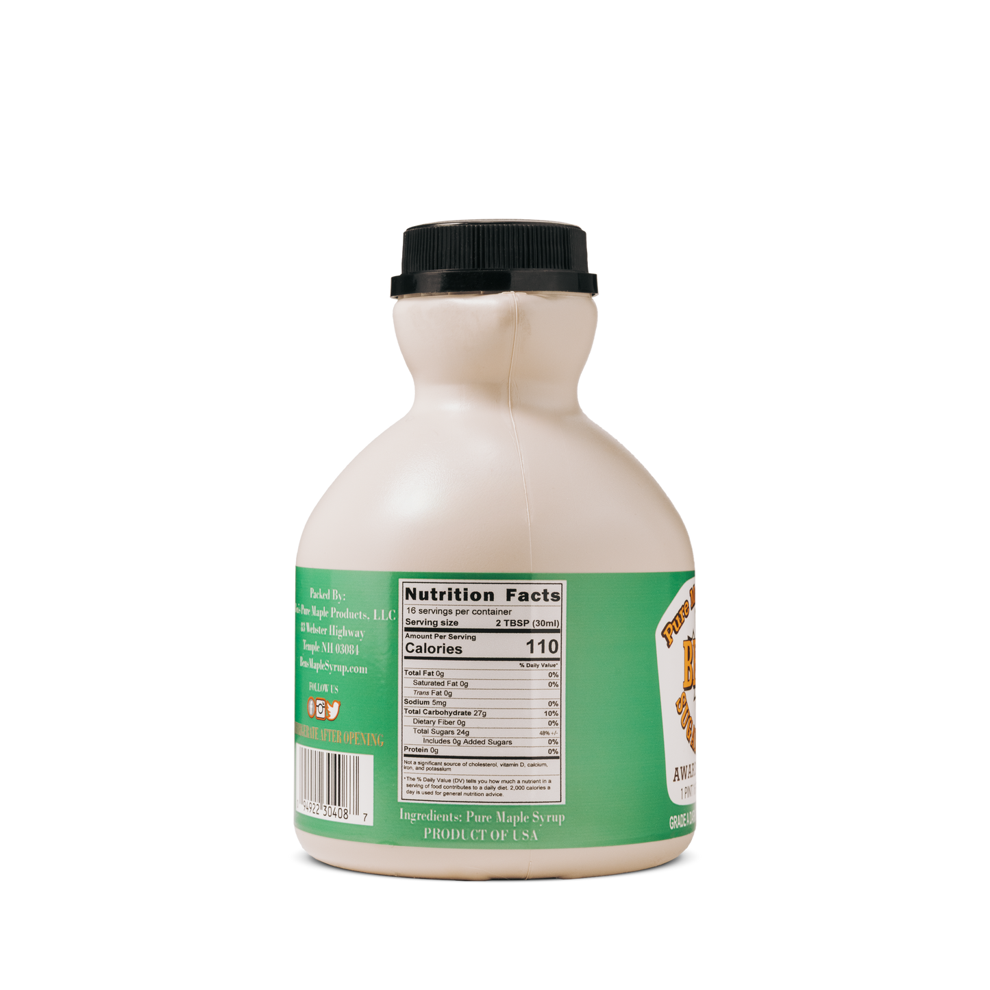 Ben's Pure Maple Syrup CLASSIC Jug (All Sizes)