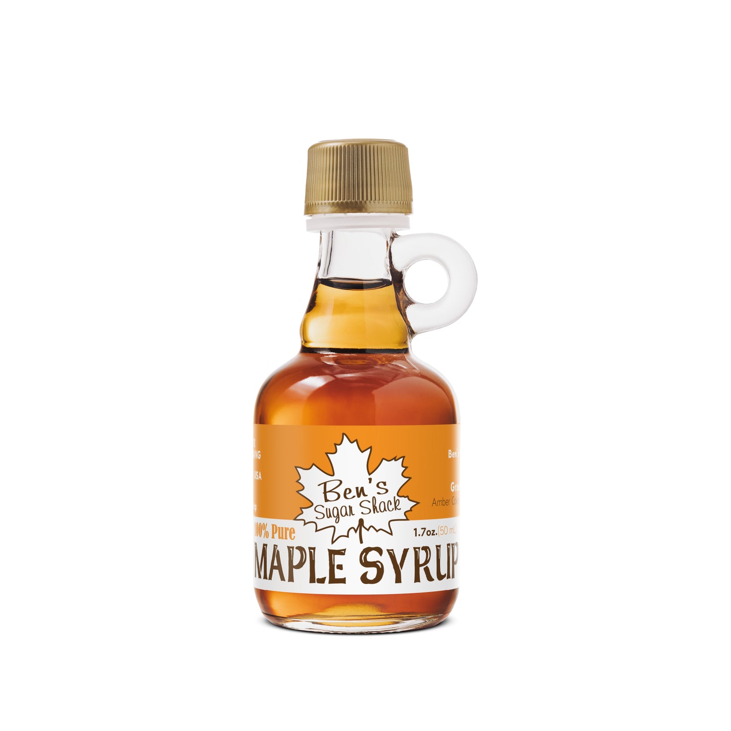 Ben's 1.7 oz. Glass Nip Pure Maple Syrup